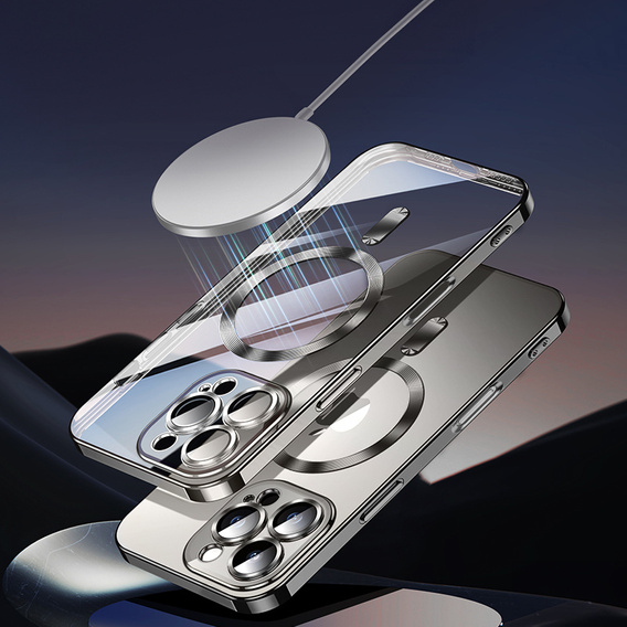 Θήκη για iPhone 16 Pro Max, Electro MagSafe, γκρι τιτάνιο + Γυαλί για την οθόνη