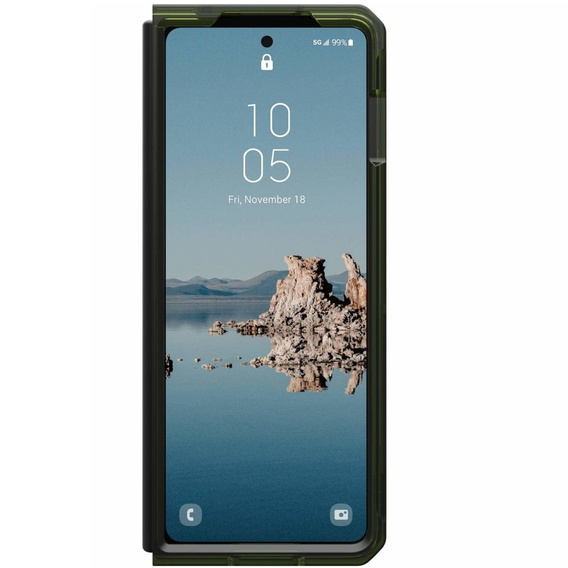 Urban Armor Gear Θήκη για Galaxy Z Fold 5 5G, Plyo MagSafe, διαφανής / πράσινη