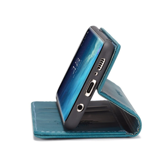 θήκη CASEME για Samsung Galaxy S8, Leather Wallet Case, μπλε