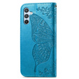 Θήκη με πτερύγιο για Samsung Galaxy A36, Butterfly, μπλε