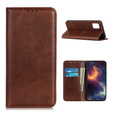 θήκη με πτερύγιο για Samsung Galaxy M51, Split Leather, καφέ