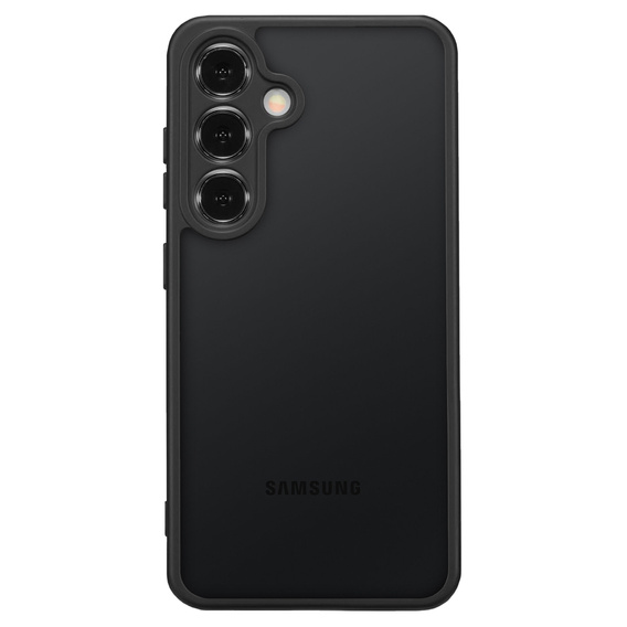 Θήκη για Samsung Galaxy S24+ Plus, Fusion Hybrid, με προστασία κάμερας, διαφανής / μαύρη