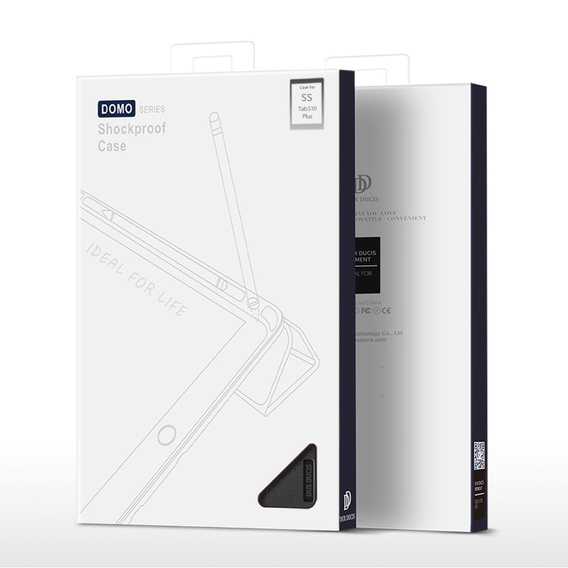 Θήκη για Samsung Galaxy Tab S10+ Plus, Dux Ducis Domo, μαύρη