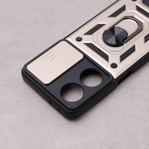 Θήκη για Oppo A98 5G, CamShield Slide, χρυσός