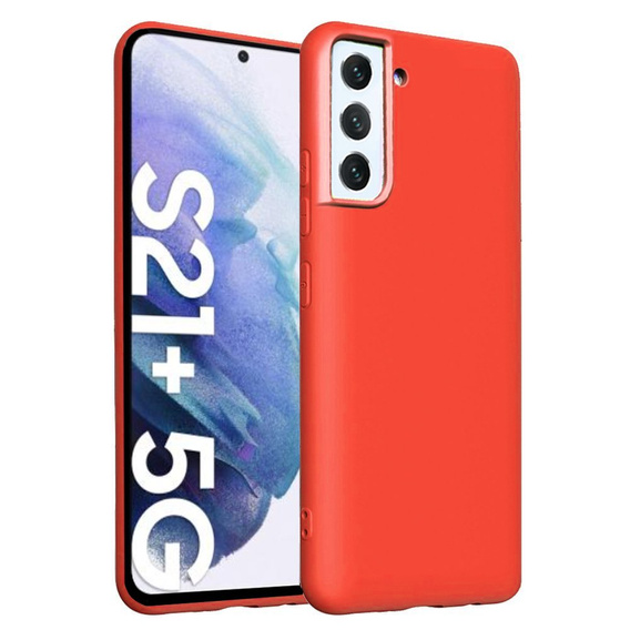 Θήκη για Samsung Galaxy S21+ Plus, Silicone Lite, κόκκινη