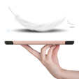 Θήκη για Samsung Galaxy Tab S9 FE, τρίπτυχη, ροζ rose gold 