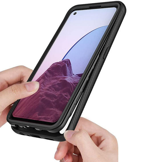 Θήκη για Oppo Reno7 Lite, Shockproof, με μεμβράνη, μπλε