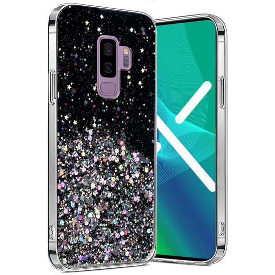 Θήκη για Samsung Galaxy S9+ Plus, Glittery, μαύρη