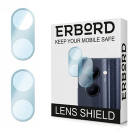 2x ERBORD μετριασμένο γυαλί για την κάμερα για να Realme C33