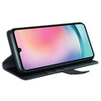 θήκη με πτερύγιο για Samsung Galaxy A25 5G, Split Leather, μαύρη