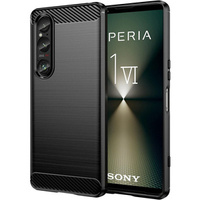 Θήκη για Sony Xperia 1 VI, Carbon, μαύρη