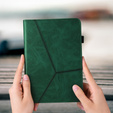 θήκη για Samsung Galaxy Tab S10 Lite / S10 FE / S9 FE / S9, Classic, με υποδοχή γραφίδας, πράσινη