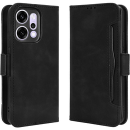 Θήκη πτερύγιο για Oppo Reno 14, Υποδοχή κάρτας, πορτοφόλι, μαύρο