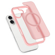 Θήκη Matt για iPhone 17, για MagSafe, ημιδιαφανές ροζ