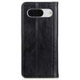 θήκη με πτερύγιο για Google Pixel 8A, Split Leather, μαύρη