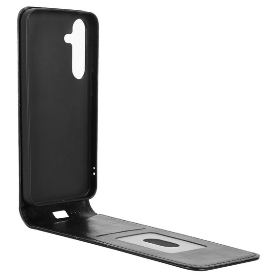 Θήκη με πτερύγιο για Samsung Galaxy S25, Flip, μαύρη