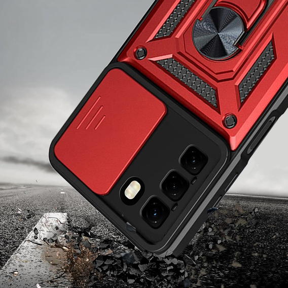 Θήκη για Infinix Hot 50 Pro+ 4G, CamShield Slide, κόκκινη