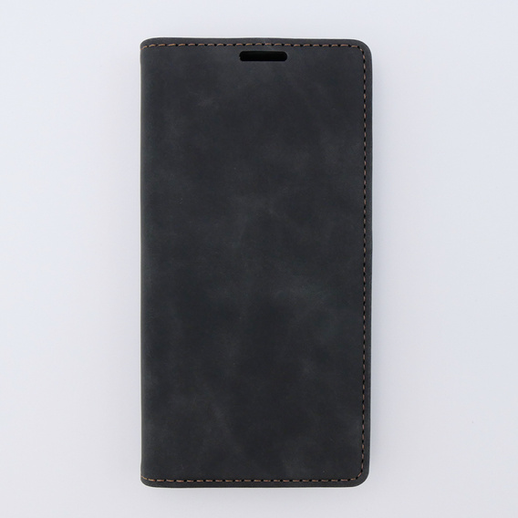 Θήκη για Samsung Galaxy S23, ERBORD Vintage, πορτοφόλι με πτερύγιο, μαύρη