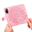 Θήκη με πτερύγιο για Realme C67, Mandala, ροζ rose gold