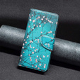 Θήκη με πτερύγιο για OPPO A57 / A57s, Wallet, Sakura, μπλε