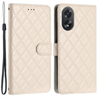 Θήκη με πτερύγιο για Oppo A38 4G / Oppo A18 4G, Wallet, BINFEN COLOR, μπεζ