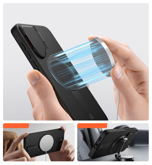 Θήκη Suritch Shockproof με βάση και MagSafe για Samsung Galaxy S25 FE