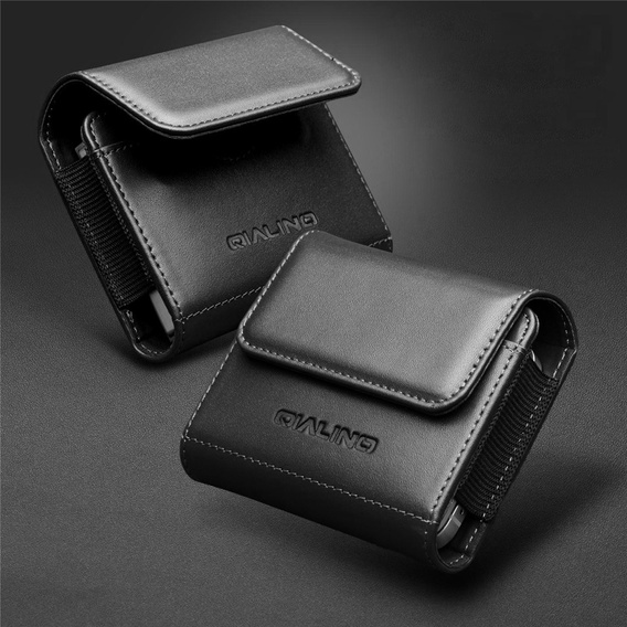 QIALINO Δερμάτινη θήκη ζώνης για αναδιπλούμενα smartphones