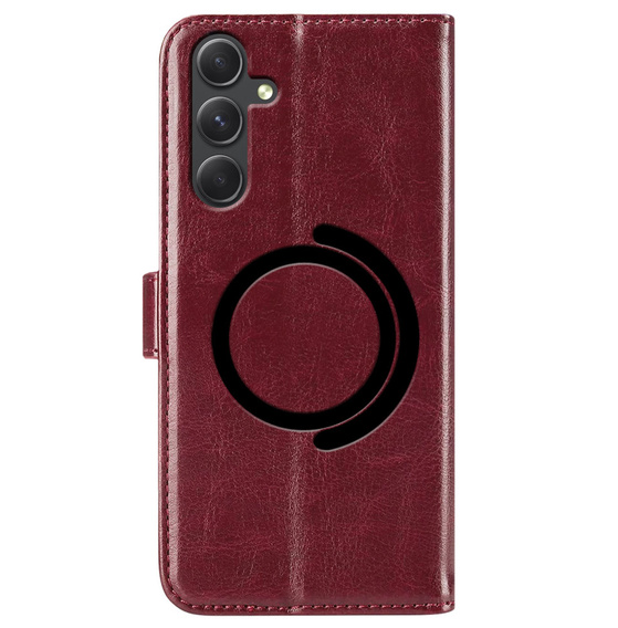 Θήκη με πτερύγιο για Samsung Galaxy A54 5G, Wallet, do MagSafe, κόκκινη