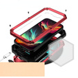 Θήκη για iPhone 15 Pro, R-JUST CamShield Slide, θωρακισμένη, κόκκινη / μαύρη