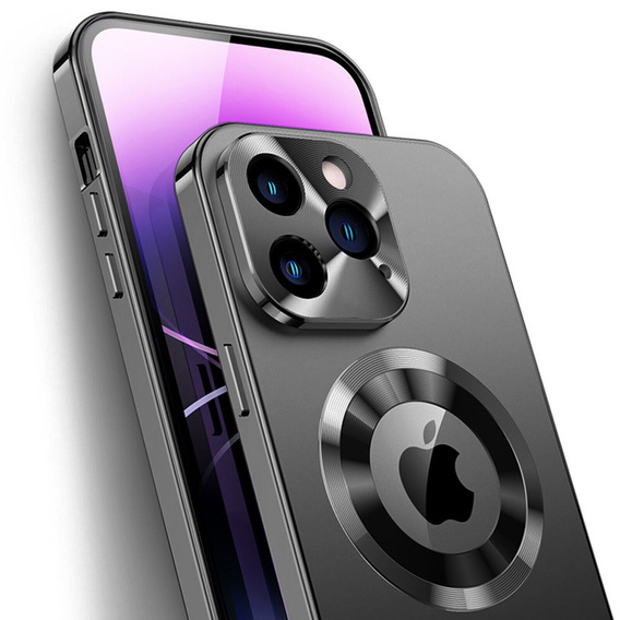 Θήκη για iPhone 13 Pro Max, Dual Glass, για Magsafe, μαύρο