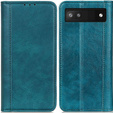 Θήκη για Google Pixel 7a, Wallet Litchi Leather, πράσινη