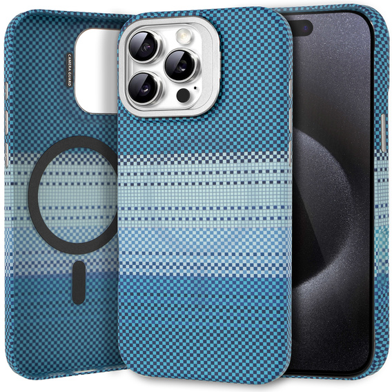 Θήκη για iPhone 15 Pro, Πλαίσιο Kickstand, για MagSafe, Moon Blue