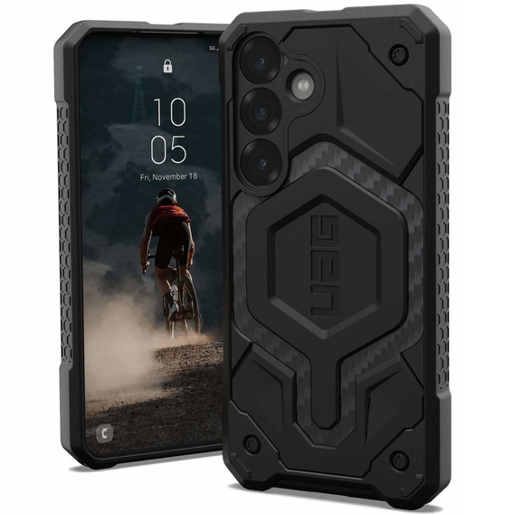 Θήκη Urban Armor Gear για Galaxy S25+ Plus, Monarch Pro MagSafe, carbon μαύρη