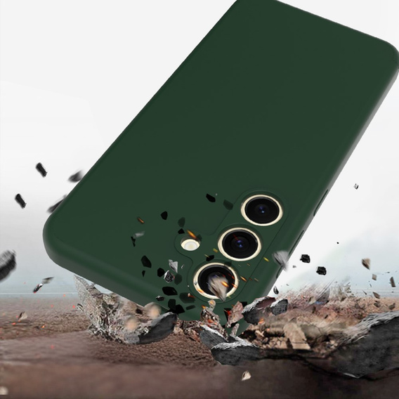 Θήκη για Samsung Galaxy S24 FE, Silicone MagSafe, πράσινη