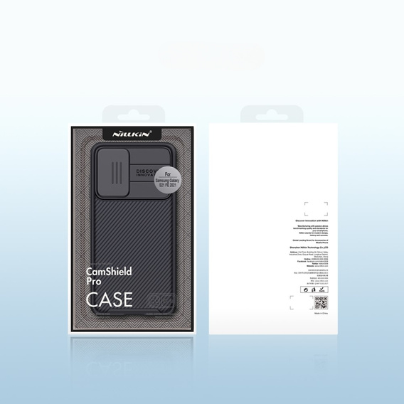 Θήκη για Samsung Galaxy S21 FE, θωρακισμένη Nillkin, CamShield Pro, μαύρη