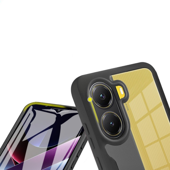 Θήκη για Xiaomi Poco X7 Pro 5G, Shockproof, με μεμβράνη, μαύρη