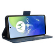Θήκη με πτερύγιο για Motorola Moto E14, Card Slot, σκούρο μπλε