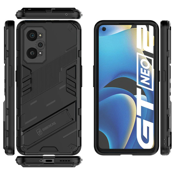 Θήκη για Realme GT 2 5G / GT Neo 2 / GT Neo 3T, Military kickstand, μπλε