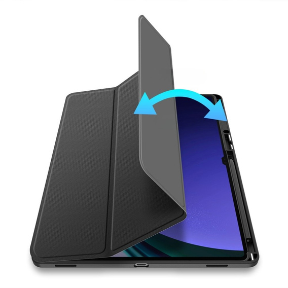 Θήκη για Samsung Galaxy Tab S10 Ultra, Dux Ducis TOBY, μαύρη
