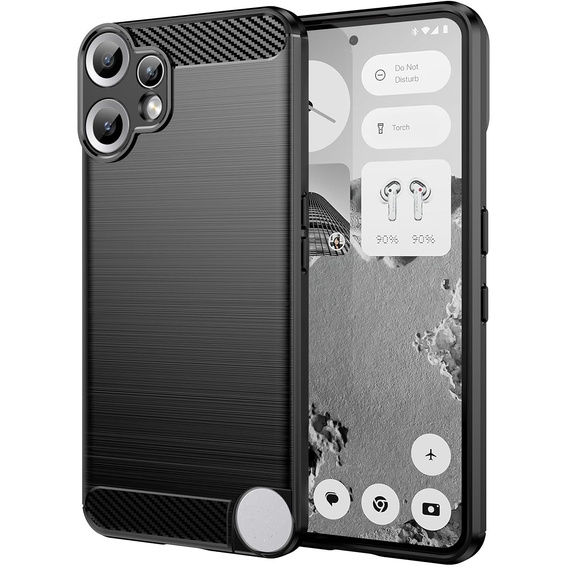 Θήκη για CMF Nothing Phone 2 Pro, Carbon, μαύρη