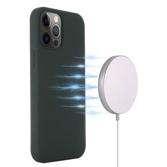 Θήκη για iPhone 14 Pro Max, Silicone MagSafe, πράσινη