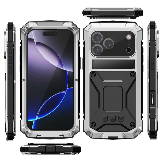 Θήκη R-JUST με βάση και ενσωματωμένο γυαλί για iPhone 17 Pro