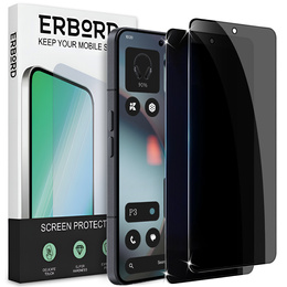 2x Μετριασμένο γυαλί απορρήτου για Samsung Galaxy S24 Ultra, ERBORD Anti-Spy