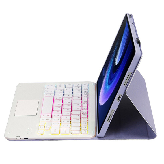 Θήκη + πληκτρολόγιο Xiaomi Pad 6 / 6 Pro, with touchpad, μωβ