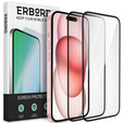 2x Κεραμικό υβριδικό γυαλί ERBORD για iPhone 15 Plus
