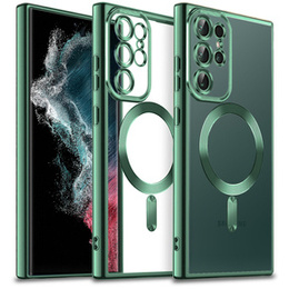 Θήκη για Samsung Galaxy S22 Ultra, MagSafe Hybrid, πράσινη