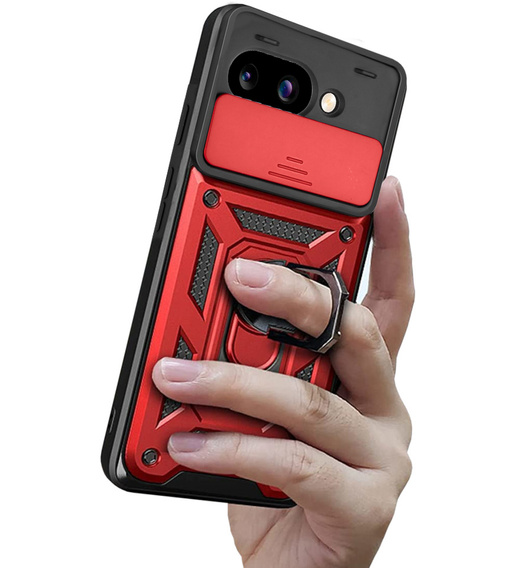 Θήκη για Google Pixel 9A, CamShield Slide, κόκκινη