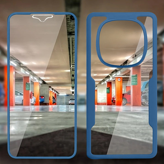 Θήκη για Xiaomi Redmi Note 14 Pro 5G, Shockproof, με μεμβράνη, σκούρο μπλε