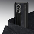 Δερμάτινη θήκη Leather+PC με βάση, γυαλί και γραφίδα για Samsung Galaxy Z Fold6 5G