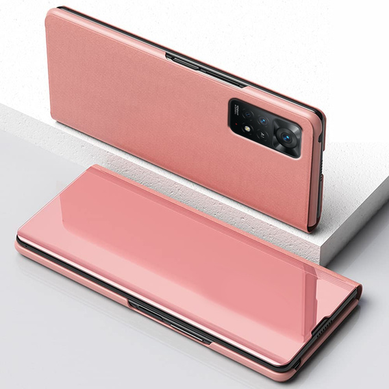 Θήκη για Xiaomi Redmi Note 11 Pro 4G / 5G, Clear View, ροζ rose gold